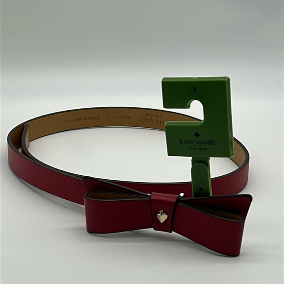 2321- Kate Spade New York Women's Belt Size S Red Color NWT - Picture 1 of 7